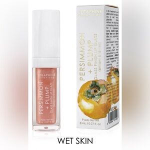 Persimmon + Plump - Glass Finish Lip Glaze (brillant à lèvres) in Wet Skin